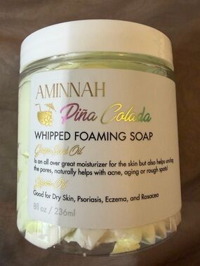 Aminnah Piña Colada Whipped Foaming Soap
